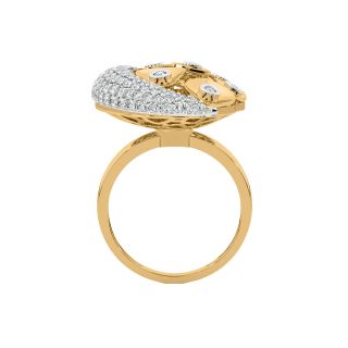 Ovary Design Diamond Ring